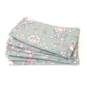 Vtg Williams Sonoma 20" Napkin Floral Cotton Botanical French Country Cottage 6